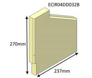 ECIR04DD032B Parkray Right Side Brick  |  Aspect 4 DSDD